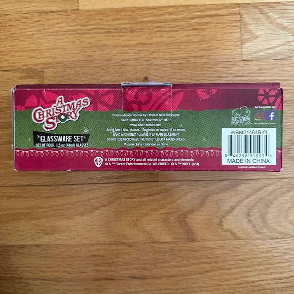 A Christmas Story Set of Four Shot Glasses Glassware Set NIB - Picture 14 of 16